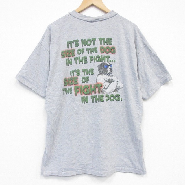 ビッグドッグス 00s 半袖Tシャツ メッセージ グレー メンズXL相当 | 古着