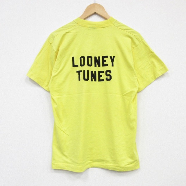 スクリーンスターズ 80s 半袖Tシャツ ルーニーテューンズ イエロー メンズL相当 | 古着