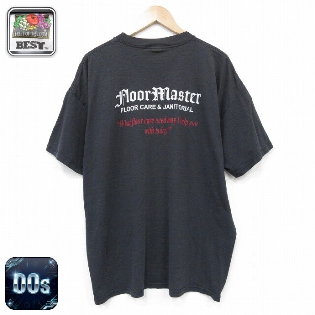フルーツオブザルーム 00s 半袖Tシャツ フロアマスター ブラック メンズXL相当 | 古着