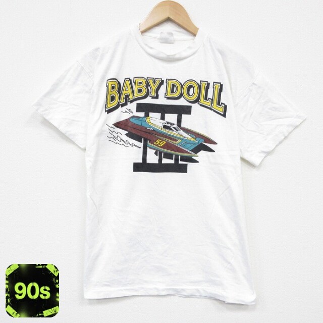 90s 半袖Tシャツ ボート ホワイト メンズL相当 | 古着