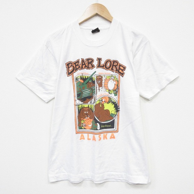 スクリーンスターズ 90s 半袖Tシャツ クマ ホワイト メンズL相当 | 古着