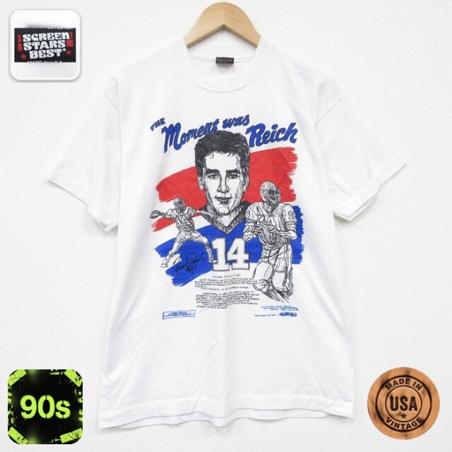 【20%OFF】スクリーンスターズ 90s 半袖Tシャツ NFL バッファロービルズ ホワイト メンズL相当 | 古着