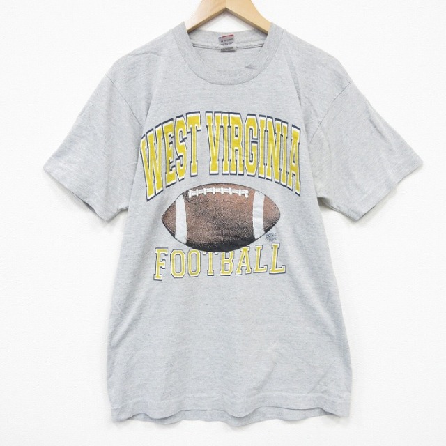 フルーツオブザルーム 90s 半袖Tシャツ ウエストバージニア グレー メンズL相当 | 古着