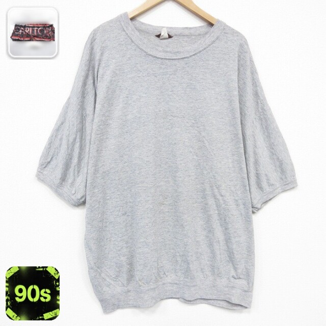 90s 半袖Tシャツ 霜降り グレー メンズXL相当 | 古着
