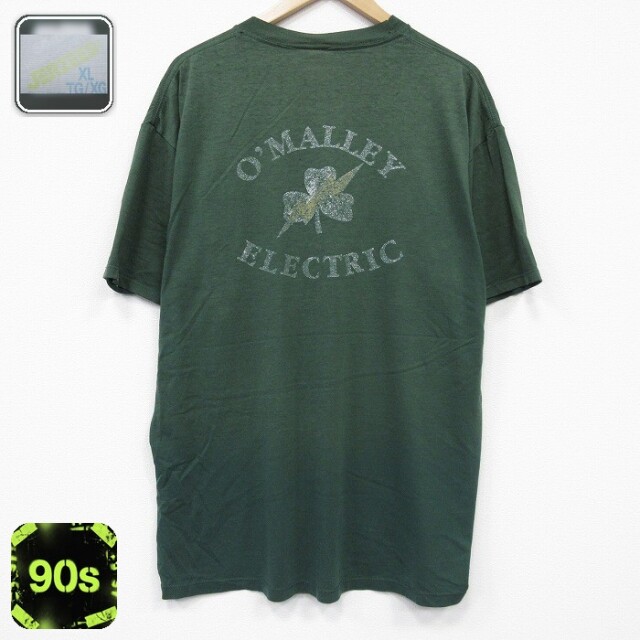 ジャージーズ 90s 半袖Tシャツ クローバー グリーン メンズXL相当 | 古着