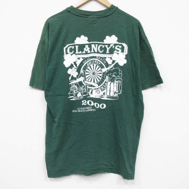 ヘインズ 00s 半袖Tシャツ ビール グリーン メンズXL相当 | 古着