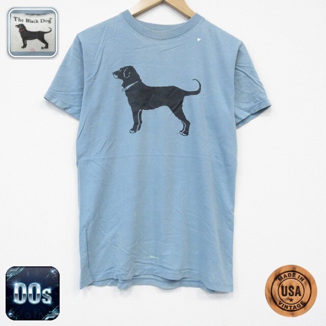 00s 半袖Tシャツ The Black Dog ライトブルー メンズS相当 | 古着