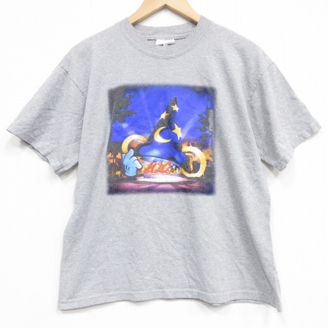 00s 半袖Tシャツ ディズニーファンタジア グレー メンズL相当 | 古着