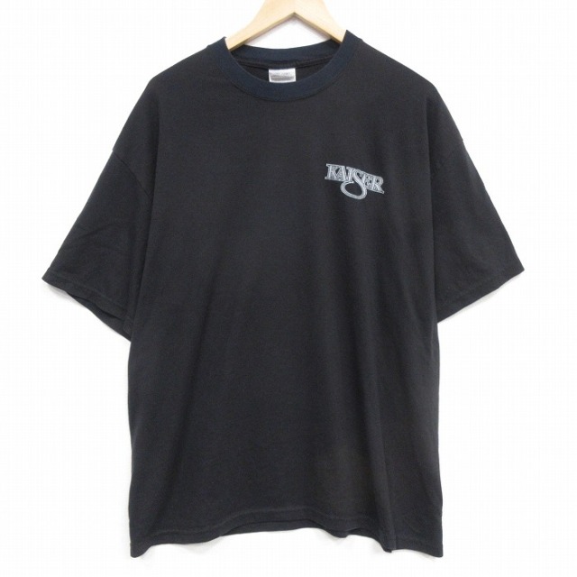 00s 半袖Tシャツ KAISER ブラック XL | 古着