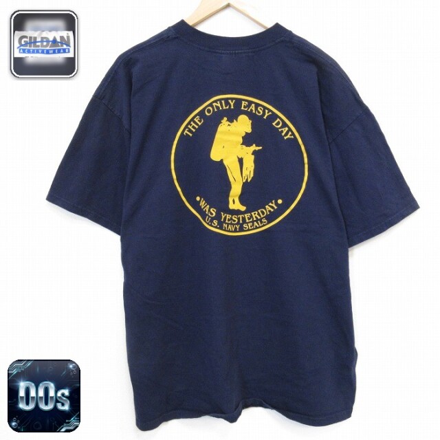 【20%OFF】00s 半袖Tシャツ ミリタリーシールズ ネイビー メンズXL相当 | 古着