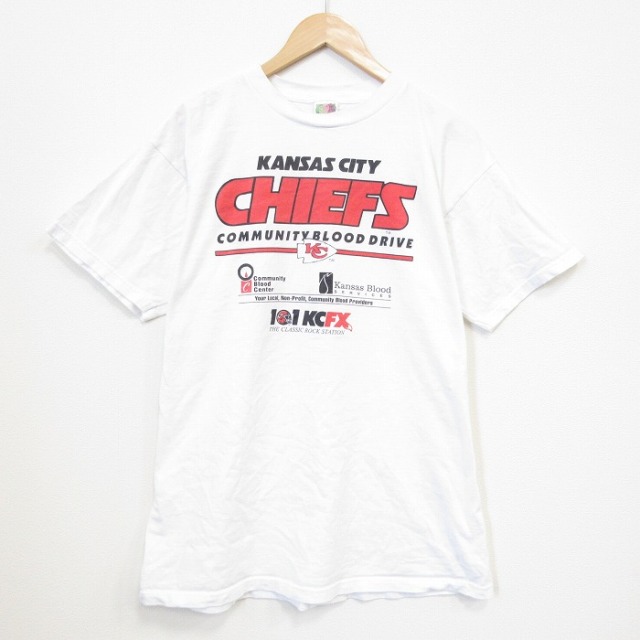 フルーツオブザルーム 00s 半袖Tシャツ カンザスシティ ホワイト メンズXL相当 | 古着