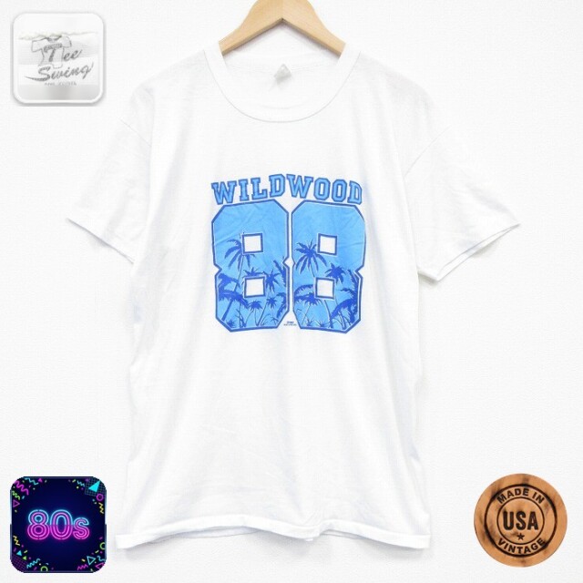 80s 半袖Tシャツ WILDWOOD ホワイト メンズL相当 | 古着