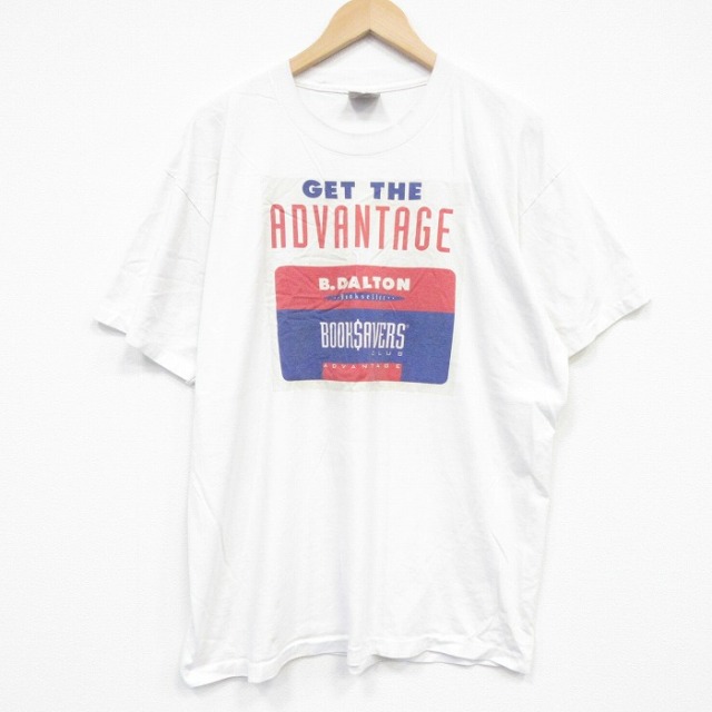 オニータ 90s 半袖Tシャツ ADVANTAGE ホワイト メンズXL相当 | 古着