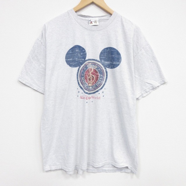 00s 半袖Tシャツ ディズニー グレー メンズXL相当 | 古着
