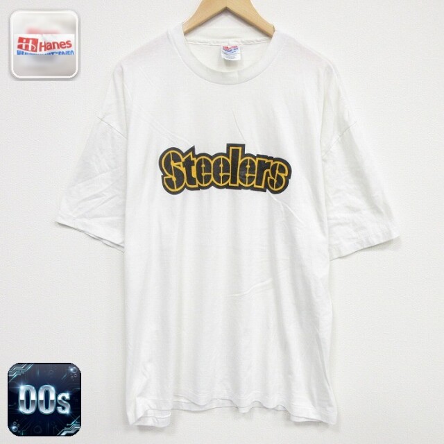 【20%OFF】ヘインズ 00s 半袖Tシャツ NFLピッツバーグスティーラーズ ホワイト メンズXL相当 | 古着