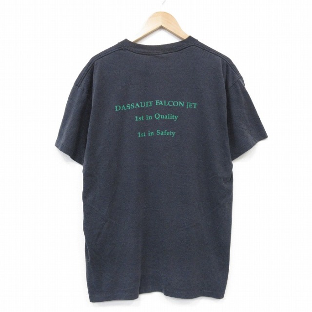 オニータ 90s 半袖Tシャツ FALCON ブラック メンズXL相当 | 古着