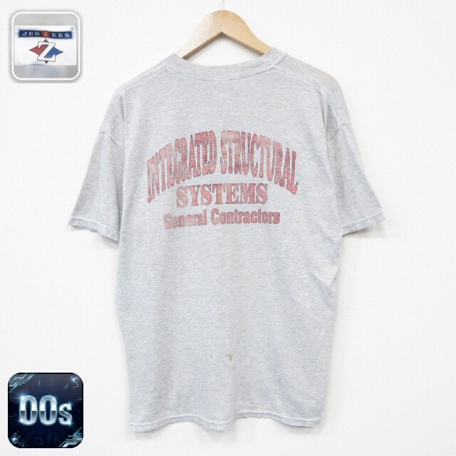 00s 半袖Tシャツ システム グレー メンズXL相当 | 古着