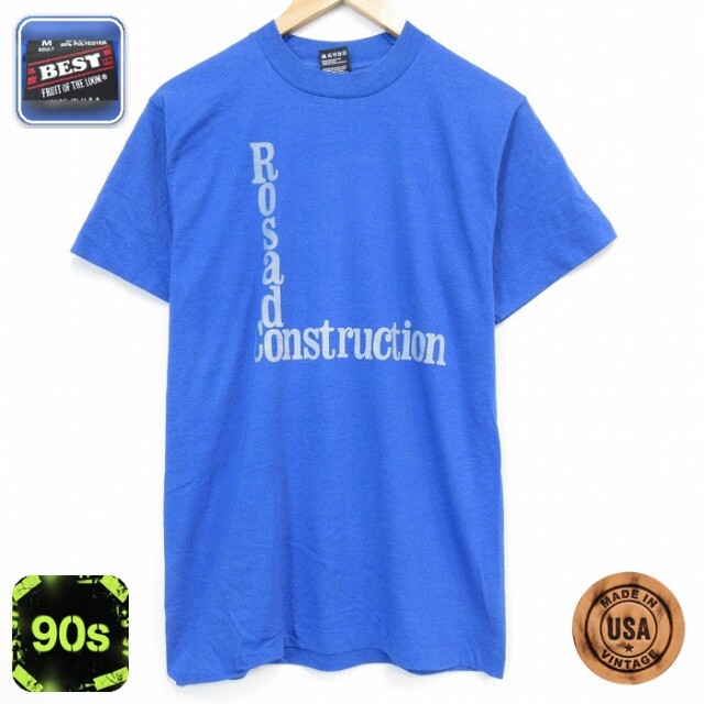 フルーツオブザルーム 90s 半袖Tシャツ Rosad ブルー メンズS相当 | 古着