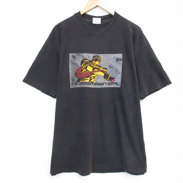 ヘインズ 80s 半袖Tシャツ HOSEMASTER ブラック メンズXL相当 | 古着