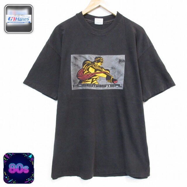 ヘインズ 80s 半袖Tシャツ HOSEMASTER ブラック メンズXL相当 | 古着