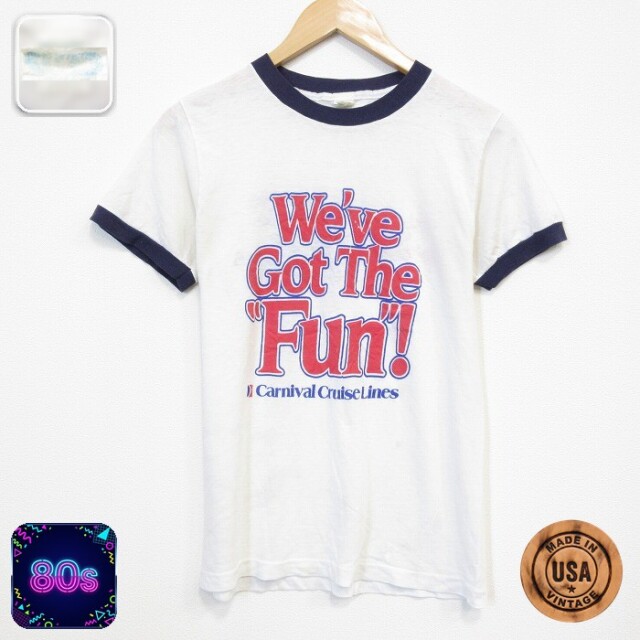 80s 半袖Tシャツ Fun ホワイト メンズS相当 | 古着