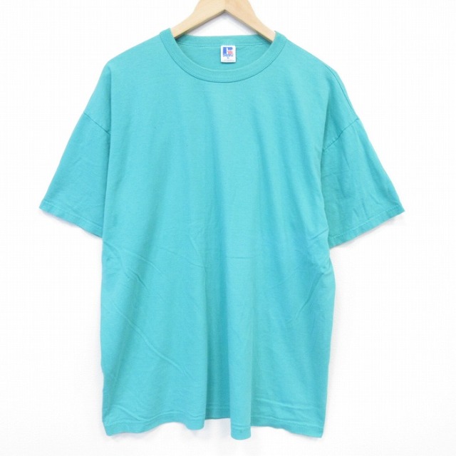 ラッセル 80s 半袖Tシャツ グリーン メンズXL相当 | 古着
