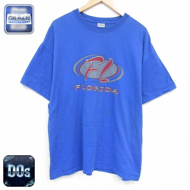 00s 半袖Tシャツ フロリダ ブルー メンズXL相当 | 古着