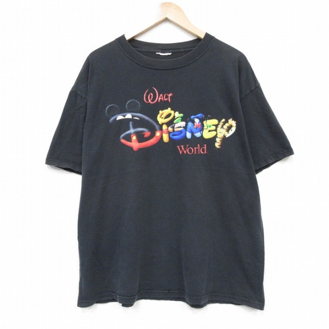 00s 半袖Tシャツ ディズニー ブラック XL | 古着