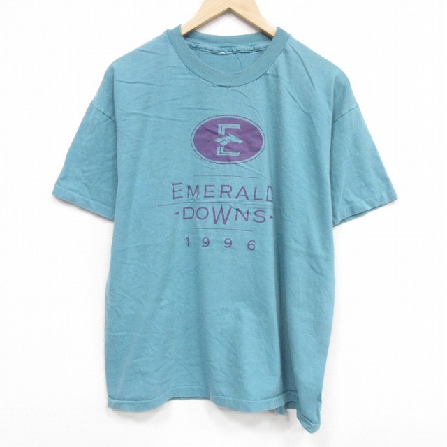 90s 半袖Tシャツ EMERALD グリーン メンズXL相当 | 古着