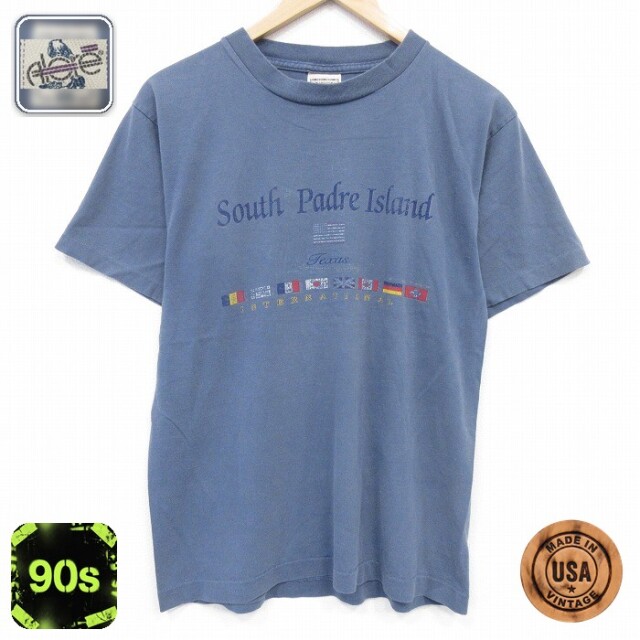 90s 半袖Tシャツ テキサス ネイビー メンズM相当 | 古着