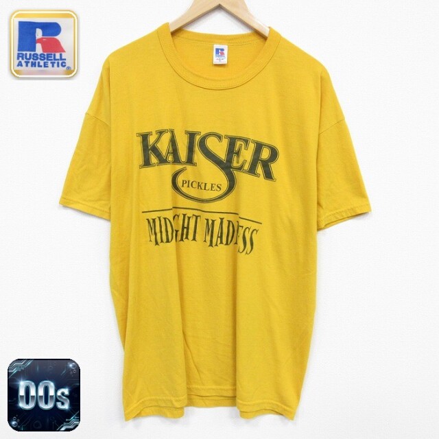 00s 半袖Tシャツ KAISER イエロー メンズXL相当 | 古着