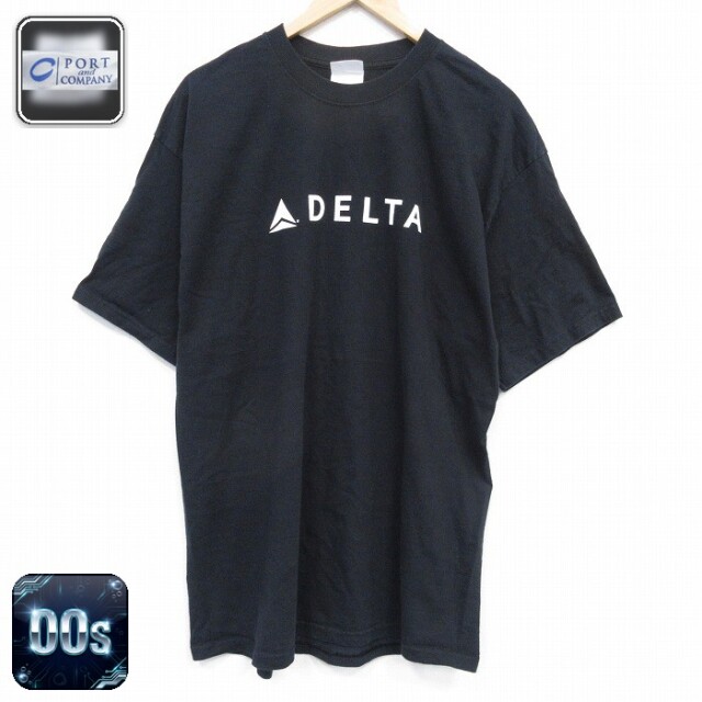 00s 半袖Tシャツ デルタ航空 ブラック メンズXL相当 | 古着