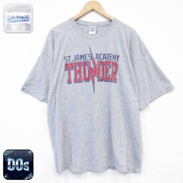00s 半袖Tシャツ サンダー グレー メンズXL相当 | 古着