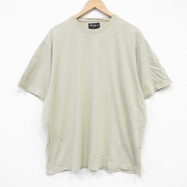エディーバウアー 00s 半袖Tシャツ ベージュ メンズXL相当 | 古着