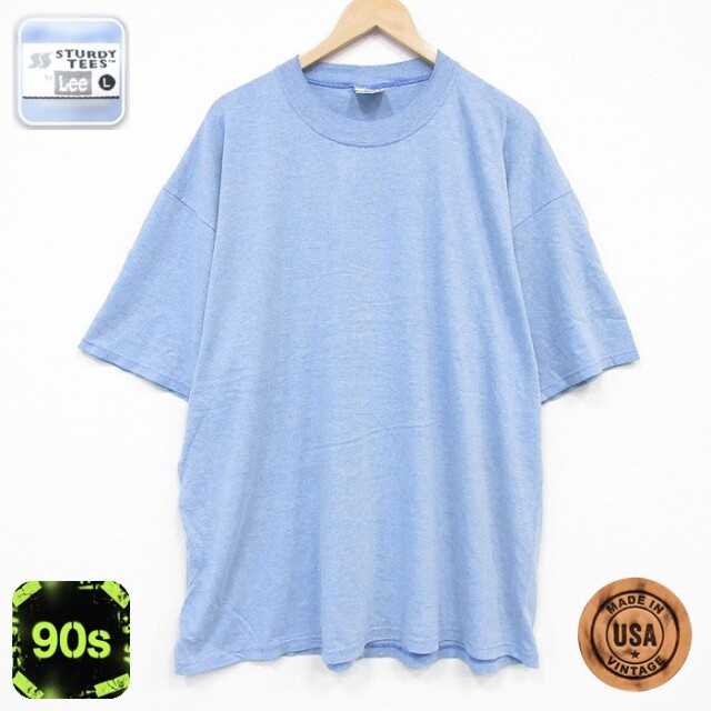 リー 90s 半袖Tシャツ ライトブルー メンズXL相当 | 古着