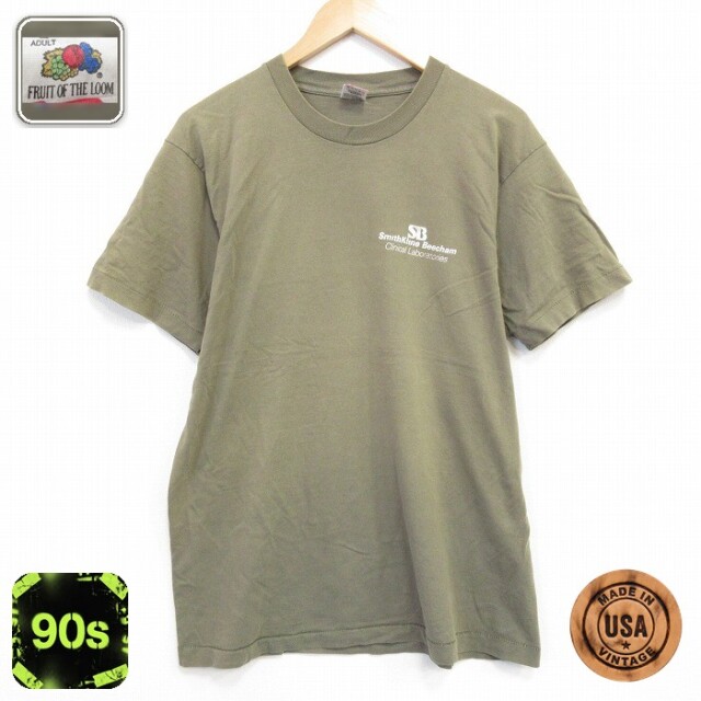 フルーツオブザルーム 90s 半袖Tシャツ SB カーキ メンズL相当 | 古着