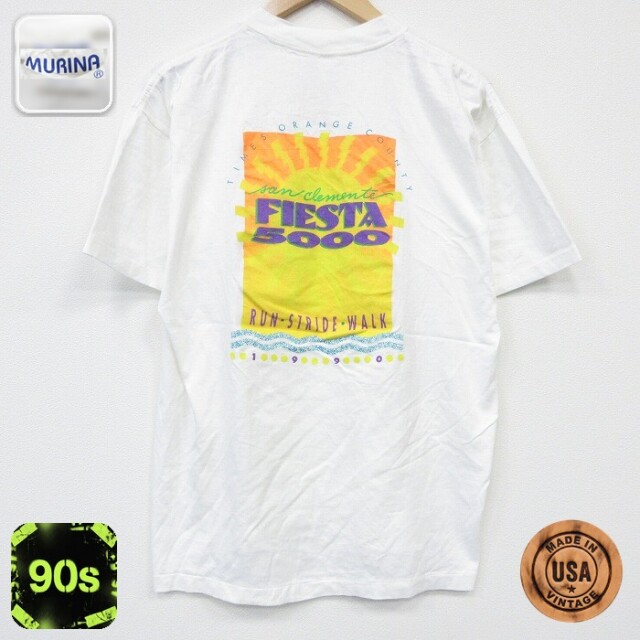 90s 半袖Tシャツ FIESTA ホワイト メンズXL相当 | 古着
