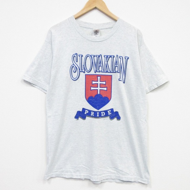 フルーツオブザルーム 00s 半袖Tシャツ スロバキア グレー メンズL相当 | 古着
