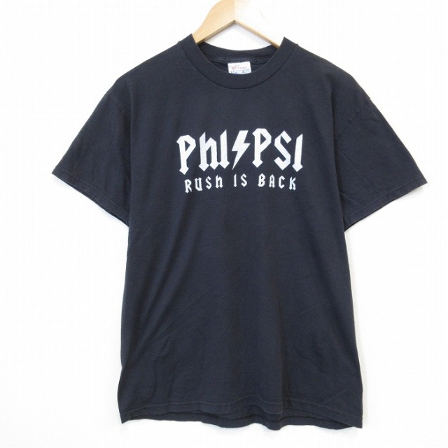 ヘインズ 90s 半袖Tシャツ Phl ブラック メンズL相当 | 古着