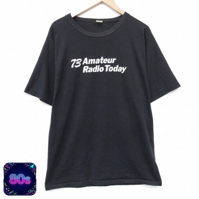 80s 半袖Tシャツ Amateur ブラック メンズL相当 | 古着