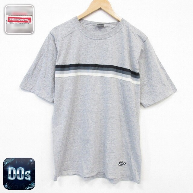 00s 半袖Tシャツ 霜降り グレー メンズXL相当 | 古着