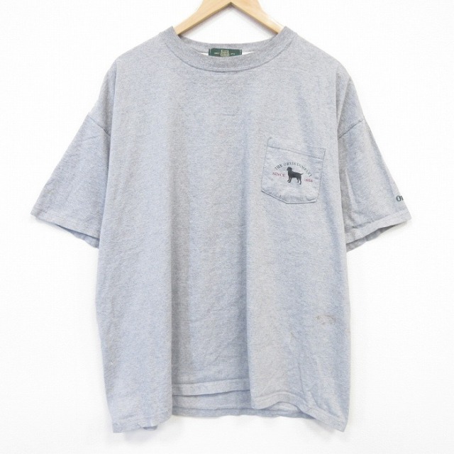 オービス 90s 半袖Tシャツ 犬 グレー メンズXL相当 | 古着