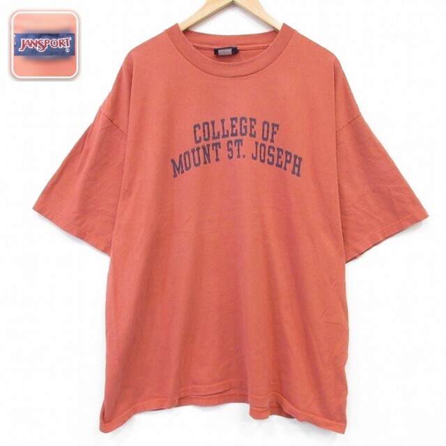 ジャンスポーツ 90s 半袖Tシャツ カレッジ オレンジ メンズXL相当 | 古着