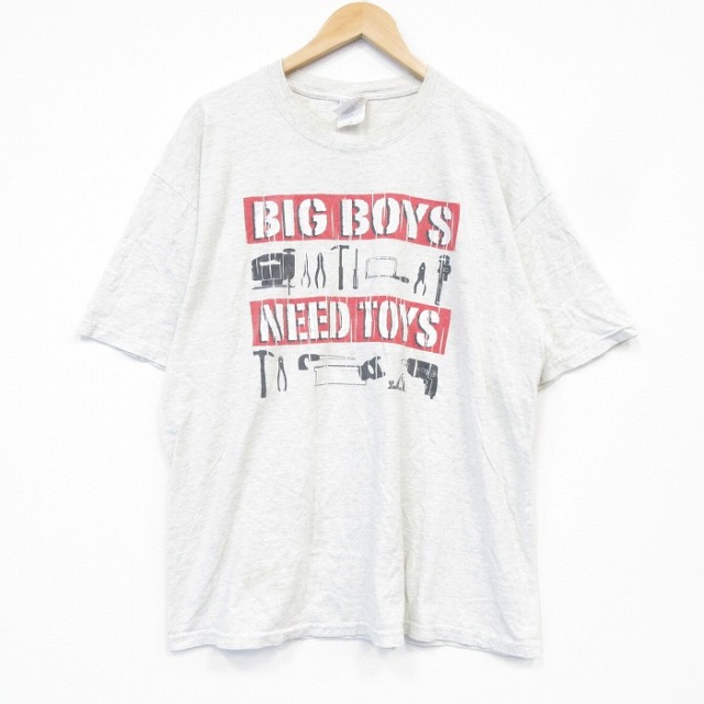 00s 半袖Tシャツ BIG BOYS グレー メンズXL相当 | 古着