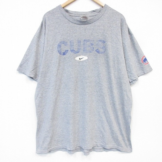 ナイキ 00s 半袖Tシャツ MLBシカゴカブス グレー メンズXL相当 | 古着