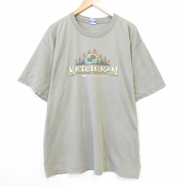 半袖Tシャツ プリンセスクルーズ カーキ メンズXL相当 | 古着