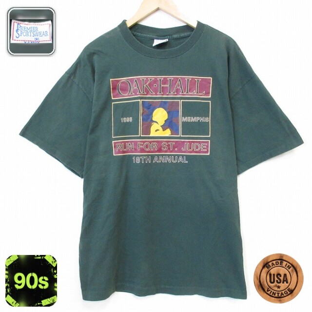 半袖Tシャツ OAKHALL グリーン メンズXL相当 | 古着