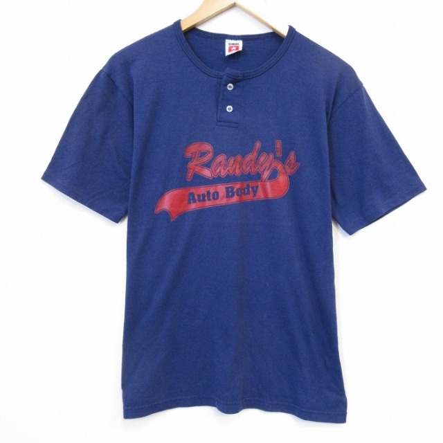 80s 半袖Tシャツ Auto ネイビー メンズM相当 | 古着