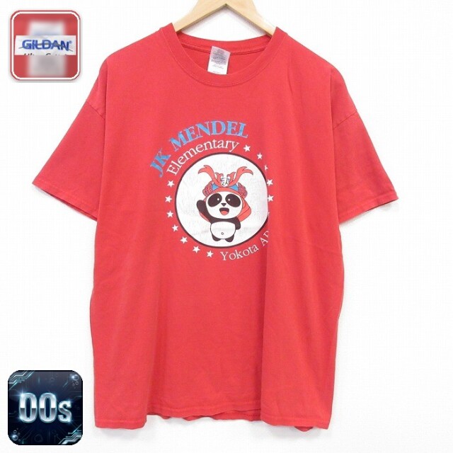 00s 半袖Tシャツ 横田基地 レッド メンズXL相当 | 古着