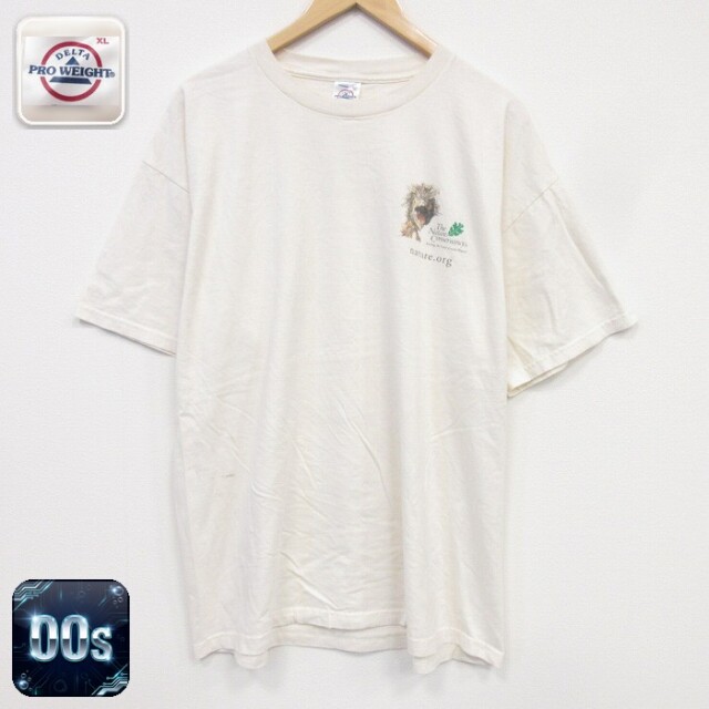 半袖Tシャツ 鳥 ベージュ メンズXL相当 | 古着